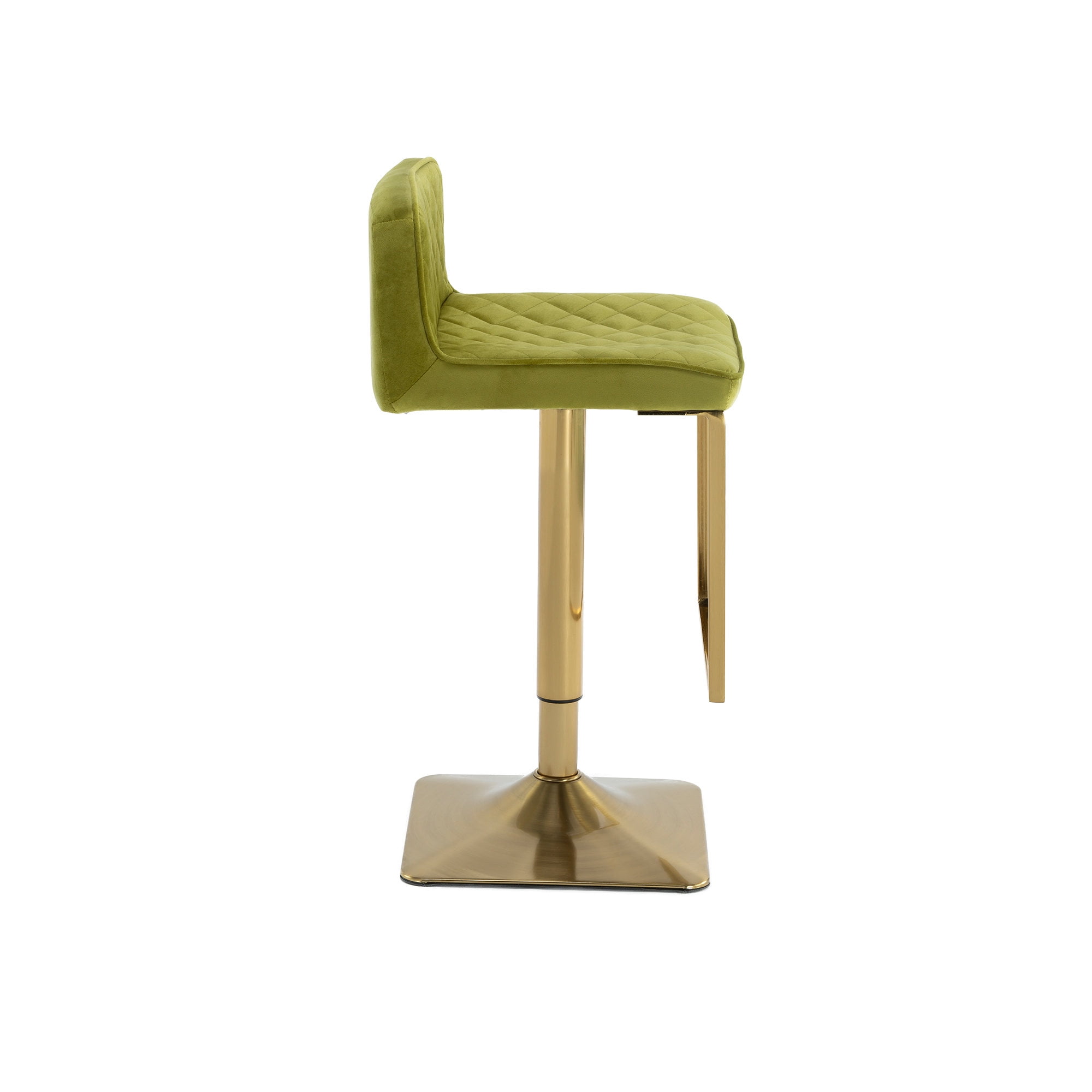Luxury Modern Bar Chair with Metal Legs, Swivel Bar Chair with Backrest ...