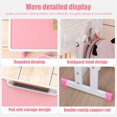 thumbnail image 6 of Fompes Kids Desk and Chair Set Height Adjustable Children Study Desk Graffiti Table Kids Art Table with Storage Drawer Book Stand Multi-Functional for Bedroom & Study Room - Pink, 6 of 8