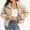 Khaki, variant on Women’s Winter Baggy Zip Puffer jackets Short Down Jacket Coat