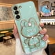 thumbnail image 3 of Mirror Plating Phone Holder Case For Samsung Galaxy S23 S20 S22 S21 S10 S9 S8 Note 10 20 8 9 Plus Ultra 5G S20 Fe Stand Cover, 3 of 5