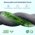 thumbnail image 6 of Bestier Bamboo Mattress Topper Twin Size 3 Inch | Upgraded Cooling Gel Memory Foam Bed Pad & Bamboo Charcoal Washable Cover for Back Pain Relief, Gray, 6 of 11