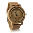 thumbnail image 2 of Angie Wood Creations Bamboo Men’s Watch With Laser-cut Antlers, 2 of 7