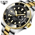 thumbnail image 2 of Reloj Lige Luxury 3Atm Waterproof Date Hombre En Negro, 2 of 5