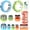11, variant on UYWZQ-24 pcs Vegetable Cutter Shapes Sets Cookie Cutters Fruit Stamps Mold with 20 pcs Food Picks and Forks for Kids