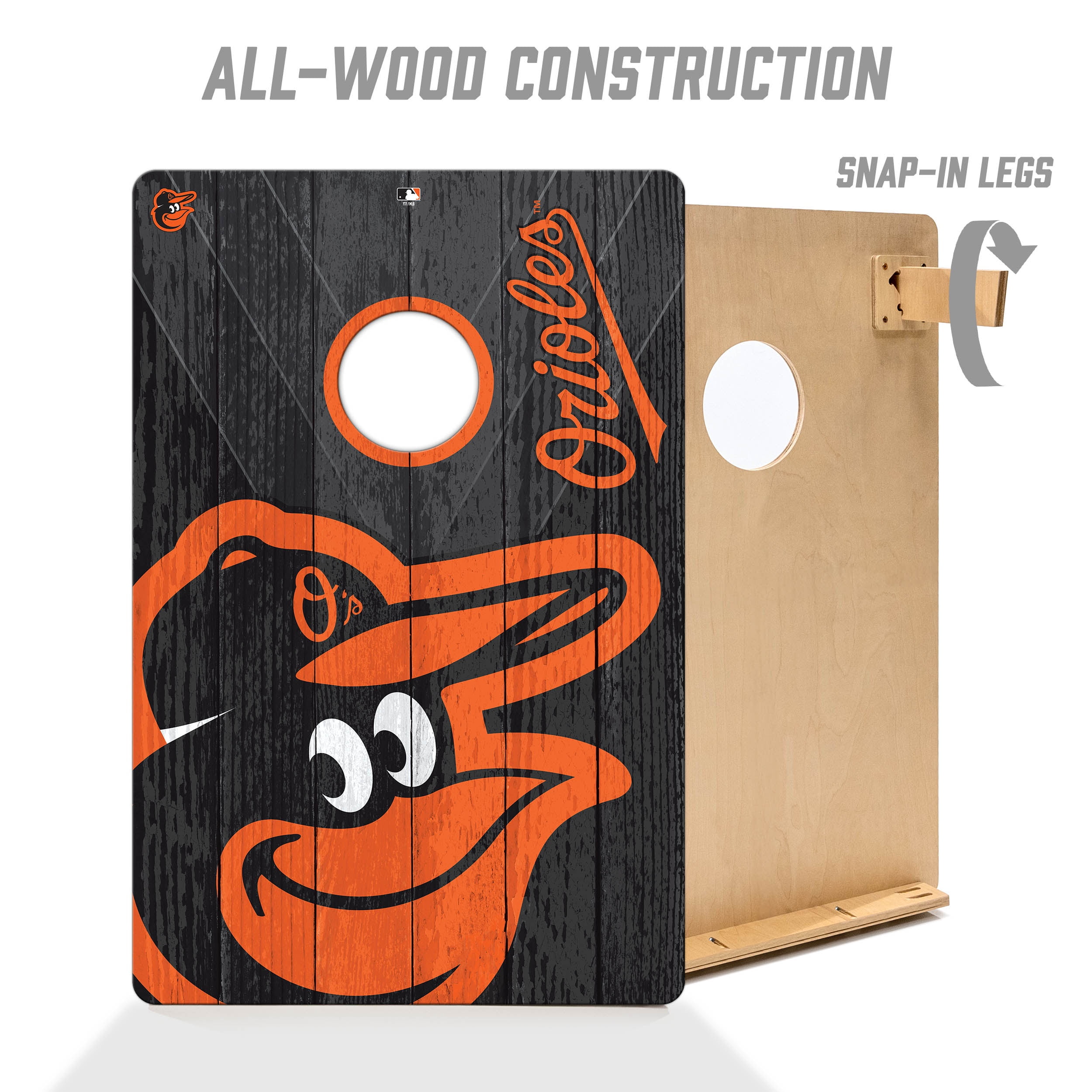 YouTheFan MLB Baltimore Orioles 2' x 3' Cornhole Game