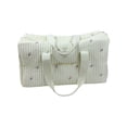thumbnail image 1 of kurtrusly Large Capacity Outgoing Baby Diaper Storage Bag For On Go Easy Diaper Organization Durable flowers milky-white, 1 of 6
