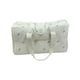 thumbnail image 1 of Sonducket Bolsa saliente del almacenamiento del pañal del bebé de la capacidad grande para el artículo fácil de la organización del pañal Bolsas de mensajero y de hombro flores de color blanco lechoso, 1 of 6