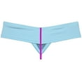 thumbnail image 2 of Men's Breathable Hipster Hip Hop Boxer Briefs Underwear Ultimate Bikini Bottoms Panties 1/3 Buttocks Light Blue XL, 2 of 2
