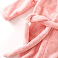 thumbnail image 4 of Godderr Kids Baby Hooded Robe for Toddler Bathrobe for 1-7Y Soft Animal Rabbit Ears Plush Bathrobe Kids Pajamas Autumn Winter Cute Bathrobe, 4 of 5