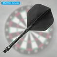 thumbnail image 4 of Uxcell Standard Dart Flights, 15 Pack Flights Black, 4 of 5