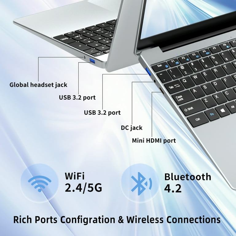 KeeUiU 15.6in Notebook PC, 24GB DDR4, 512GB SSD, Windows 11