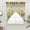 Beige, variant on Spring Gnomes Swag Curtains for Kitchen/Bedroom/Living Room, Botanical Yellow Flowers Leaves Wooden Plank Scalloped Curtains 63 Inch Long, Window Swag Topper Curtains Valances 2 Panels Set 36"x63"