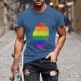 thumbnail image 1 of T-shirt à Manches Courtes pour Hommes à Imprimé, Col Rond, Mode Décontractée, Manches Courtes, 1 of 5