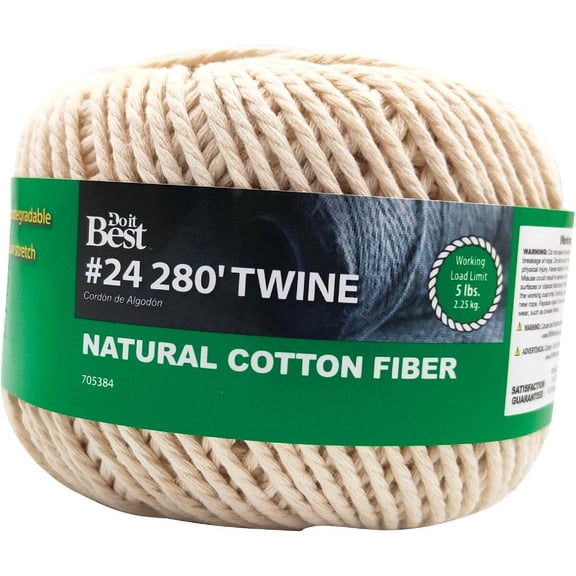 Do it Best Tools Cotton Twine - 24 Ply, Natural - 280 Ft