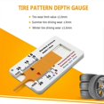 thumbnail image 3 of Tyre Depth Gauge, Tread Depth Gauge for Tyres, 020 mm Plastic Tyre Tread Depth Gauge, Depth Gauge for Car, Motorcycle, Van, SUV, Truck, Wheel Yellow, 3 of 5