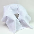 thumbnail image 1 of Housses de Repose-Tête de Table de Massage - Drapé Contour - Flanelle - Blanc (Lot de 12), 1 of 1