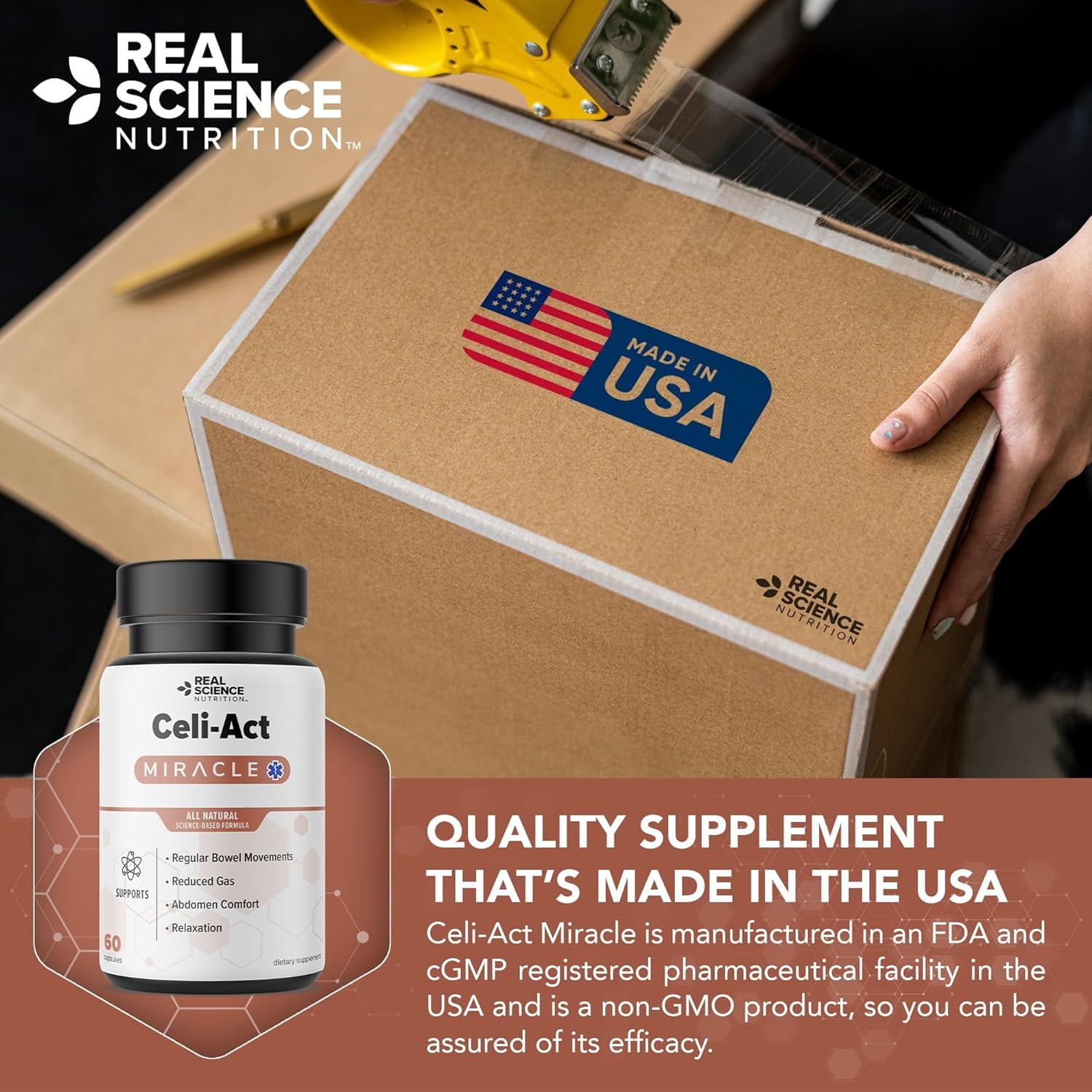 Celi-Act Miracle is a Natural Supplement to Support Stomach Discomfort and Digestive Health