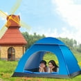 thumbnail image 2 of 2-3 Person Instant Pop Up Lightweight Camping Tent, Outdoor Easy Set Up Automatic Family Travel Tent,Portable Backpacking Ultralight Waterproof Windproof Anti-UV Sun Shelter Tent, 2 of 9