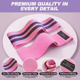 thumbnail image 4 of Fabric Resistance Bands for Working Out & Numbered Elastic Stretching Strap Set,  and Booty Bands Exercise Bands for Women and Men Yoga Starter Set Pilates Rehab Fitness and  Workout, 4 of 4