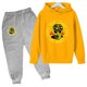 thumbnail image 3 of 2022 Primavera Nueva Sudadera con capucha Cobra Kai Traje de algodón para niños Sudadera con capucha y pantalón Conjunto de ropa de dos piezas para niños de 4 a 14 años Ropa para niñas y niños, 3 of 5
