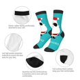 thumbnail image 3 of Fuzoiu Cute Santa Claus Print Kids Socks For Boys Girls,Grip Crew Socks with Non Slip,Lightweight Stretch Crew Socks,Toddlers Crew Boot Socks, 3 of 5