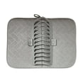 thumbnail image 6 of LWVITH Foldable Dish Drying Mat, Collapsible Plate Rack 2-in-1, Space-Saving Kitchen Counter Drainage Tray, Portable Absorbent Mat for Drying Dishes, for RV Camping Apartment Home Kitchen, 6 of 6