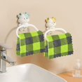 thumbnail image 6 of Bright Green Grid Pattern Dish Towels 6 Pack Kitchen Cleaning Dish Cloths Absorbent Reuseable Cleaning Cloths 11'' x 11'', 6 of 9