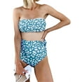 thumbnail image 2 of Summer Strapless Printing 2 Pieces Bikini Set Bench Swimsuit, 2 of 4