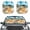 Starfish Beach, variant on Jeiento Purple Coconut Tree Car Sunshade for Women Foldable Automotive Front Window Sunshade Protector Removable Automotive Accessories Fit Most Car, Truck, Suv, or Van