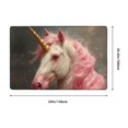 thumbnail image 2 of Shaggy Area Rug, Pink Haired White Horse Rugs for Living Room Bedroom Non Slip Door Mat Indoor Carpet Machine Washable Nursery Home Decor Floor Mats for Entryway 60x39in, 2 of 5
