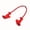 Red, variant on Triceps Rope Attachment for Cable Machine, Heavy Duty Pull Down Rope Handle with Rubber Ends for Strength Training, Gym Workout and Home Fitness Equipment