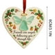 thumbnail image 3 of Uuiauoio Heart Shaped Friendship Ornament with Angel Design, Golden Halo Accent and Holly Berry Motifs, Inspirational Quote Gift for Best Friends, Christmas Tree Keepsake and Wall Decor, 3 of 8