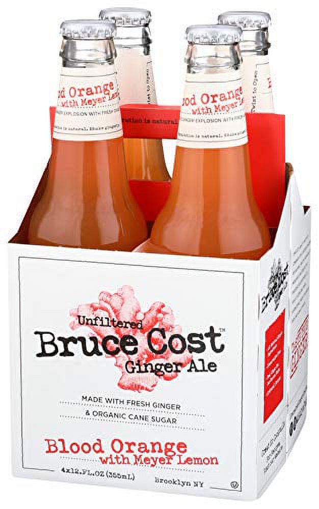 Bruce Cost Ginger Ale - Blood Orange With Meyer Lemon - Case of 6 - 4/12 fl oz. - image 2 of 11