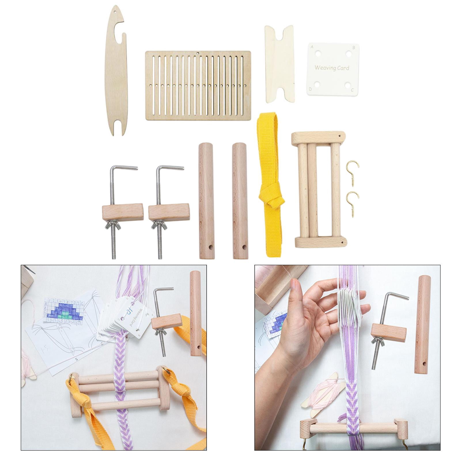 BLESIYA Peg Loom Jig Bracelet Maker Weaving Loom Pegs Yard Warping Weaving Loom Kits B