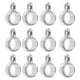 thumbnail image 1 of 100pcs Big Hole Beads Colgante DIY Colgante Accesorios Big Hole Loose Bead Colgante DIY Accesorios de joyería (Plata 5 mm 8 mm), 1 of 6