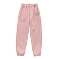 thumbnail image 2 of Esaierr Toddler Girls Winter Jogger Pants Sweatpants Kids Fleece Pants Thick Casual Long Sweatpants for 3-14Y, 2 of 5
