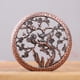 thumbnail image 4 of Soporte de incienso de aleación para quemador (incienso de cerámica con cono/cono/incienso) con soporte de incienso de león y algodón ignífugo, Red Copper Plum, 4 of 5