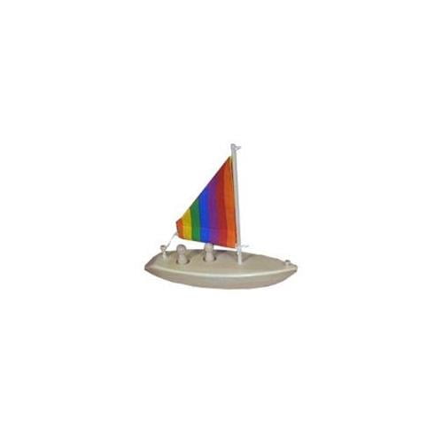 wooden toy sailboat