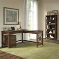 thumbnail image 2 of Scranton & Co Furniture Key West 60W L Shaped Desk w/ Mobile Cabinet & Bookcase, 2 of 7