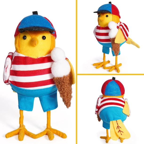 Adorable Muñeca Pájaro De Verano Una Bonita Decoración Para El Hogar Para Los Amantes De Los Pájaros Que Puede Realzar Su Jardín, Terraza, Salón O Aportar Una Sensación De Alegría Y Naturaleza.