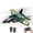 Green-2Batteries, variant on Foam Drone RC Plane for Kids Adults, 360° Remote Control Airplane Fighter Jet Toys for Boys and Beginners