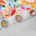 thumbnail image 4 of jejeloiu Abstract Flower Floral Blackout Curtains,Modern Aesthetic Art Curtains Pack of 2 (38x45 Each),Colorful Glass Window Curtains For Child,Ultra Soft Home Decor, 4 of 6