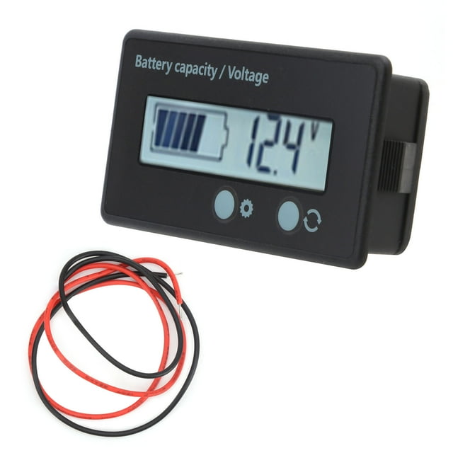 Battery Voltage Tester,DC10-100V Battery Capacity Voltage Electrical Battery Tester Battery Capacity Monitor Remarkable Clarity