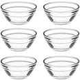 thumbnail image 1 of EIGTHTAIL 6pcs Glass Pudding Bowls Jelly Cups Small Clear Glass Bowls Dessert Containers Kitchen Mini Prep Bowls, 1 of 6