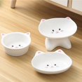 thumbnail image 2 of Ceramic Cat Bowl, Cute Pet Food Bowl For Dogs & Cats, Elevated Cat Bowl, 2 of 11