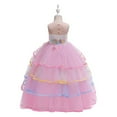 thumbnail image 3 of SYNPOS Unicorn Dress for Girls Costume Pageant Princess Party Birthday Long Maxi Gown Flower Girls Bridesmaid Formal Puffy Tulle Dresses 3-12Y, 3 of 7