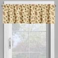 thumbnail image 2 of Ambesonne Acorn Valance Pack of 2, Oak Leaves Fall Season, 54"X12", Chocolate Camel, 2 of 5