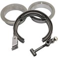 thumbnail image 1 of Abrazadera de Banda en V de Liberación Rápida de Acero Inoxidable 304 para Coche de 5 Pulgadas, Kit de Abrazadera de Banda en V para Tubo de Escape Turbo,  Macho-Hembra, 1 of 1