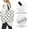 thumbnail image 3 of Balery Coffee To Go Pattern Bolsa Tote Estilo Estético con Cremalleras, Bolsa de Hombro, Bolsa de Compras Grande y Plegable, 3 of 8