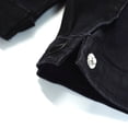 thumbnail image 5 of KIDSCOOL SPACE Baby Denim Jacket,Little Toddler Kids Simple Design Stretch Jean Coat,Black,2-3 Years, 5 of 6